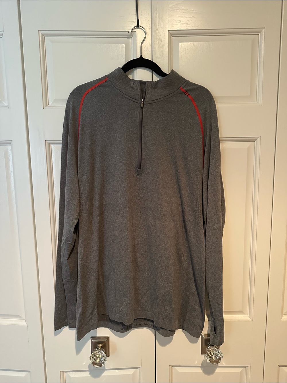 Lululemon Men's Gray Quarter-Zip Pullover